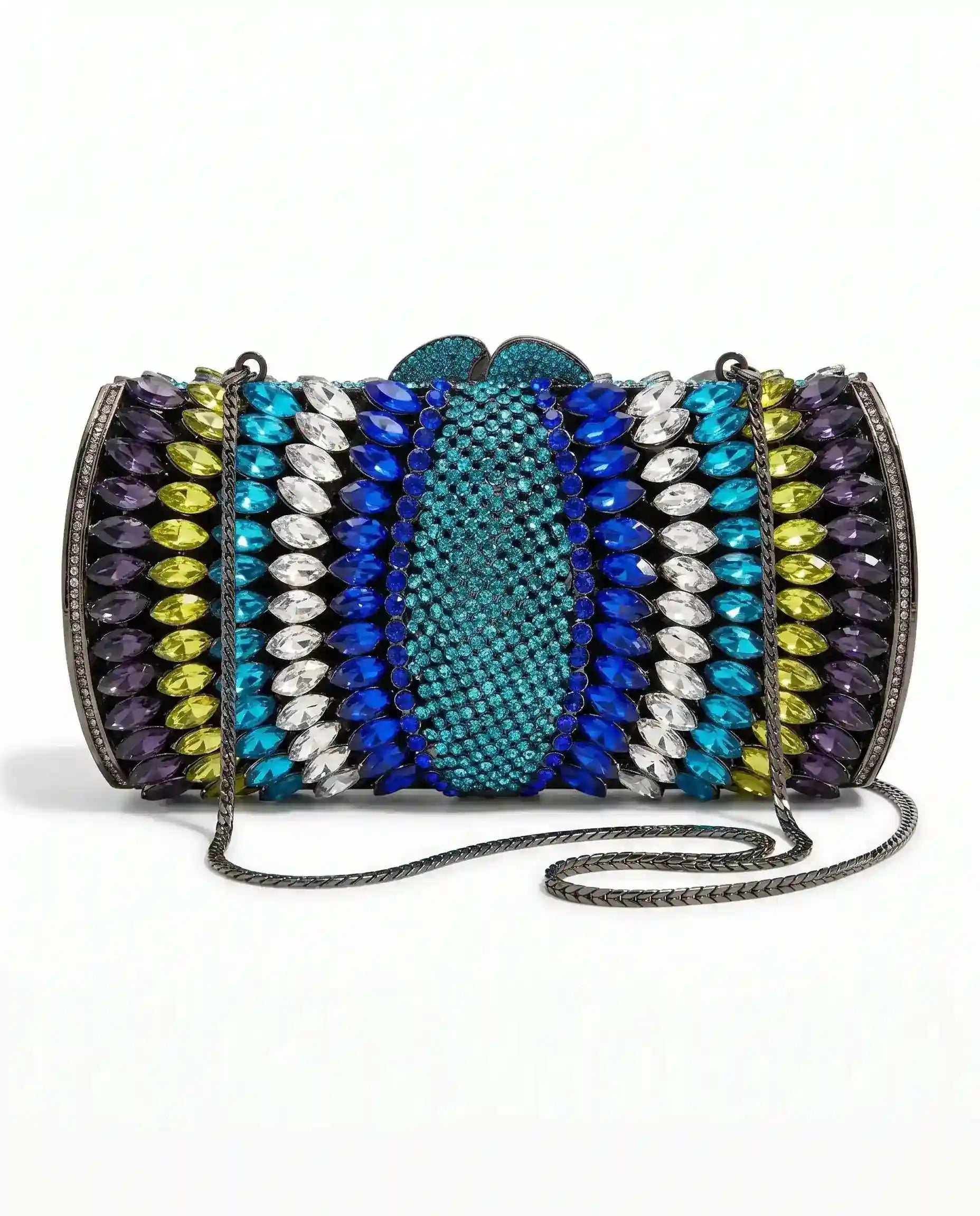 Blue Mosaic Crystal Bag - A&Suz