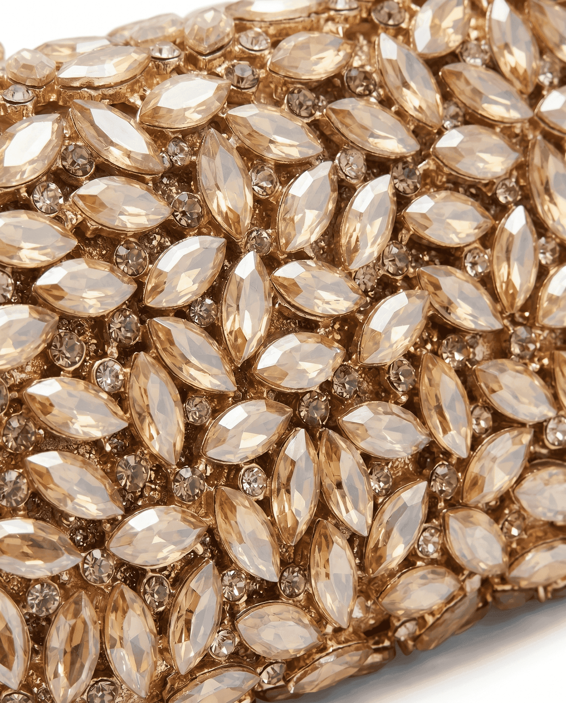Golden Teardrop Sparkle Beaded Bag - A&Suz