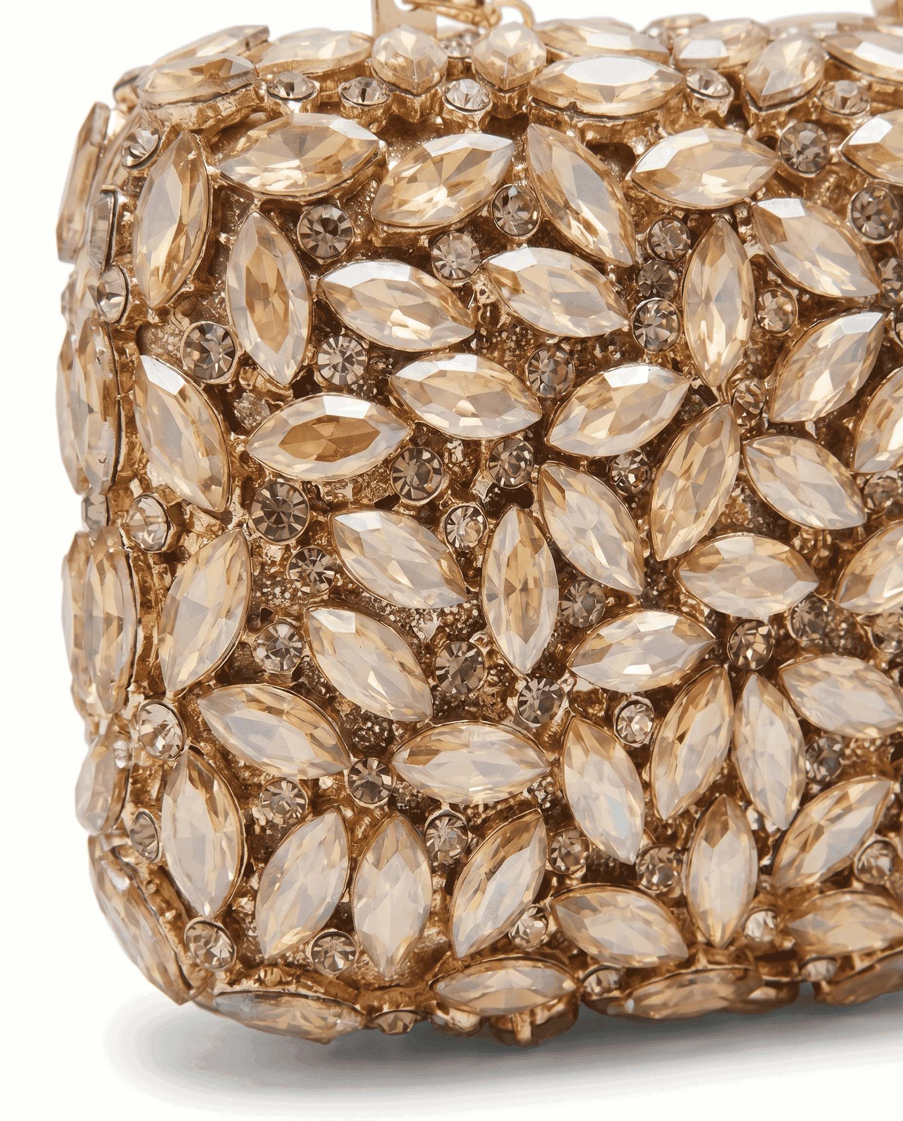 Golden Teardrop Sparkle Beaded Bag - A&Suz
