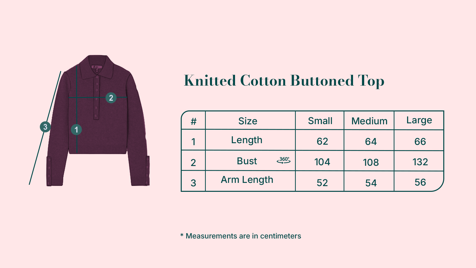 بلوزة قطنية محبوكة بأزرار باللون الأزرق