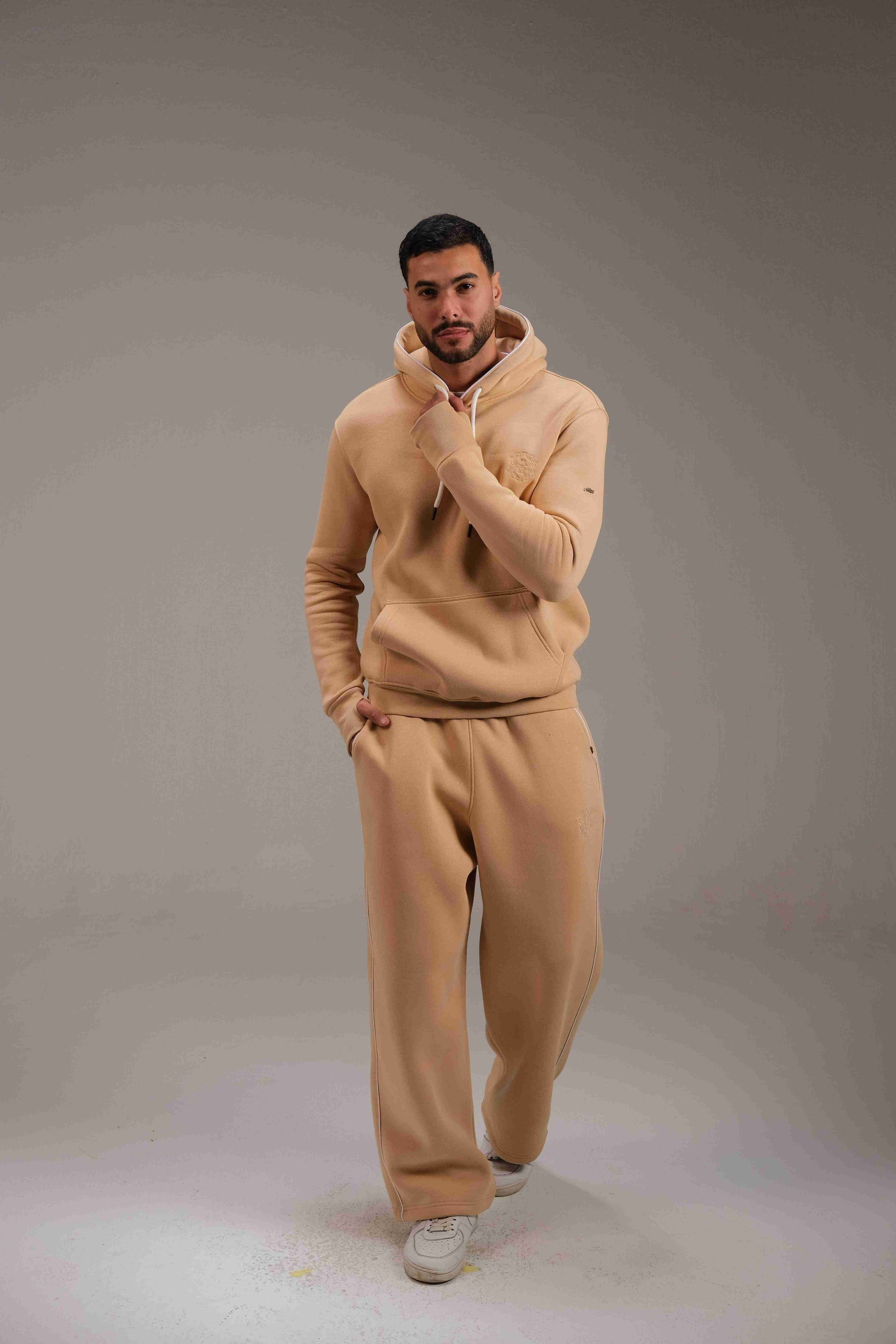Melton Sweatpants in Beige - A&Suz